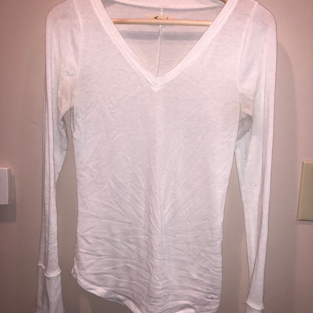 White Long Sleeve Top